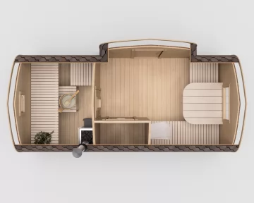 Баня Викинг 5x2.4 метра «Эталон»