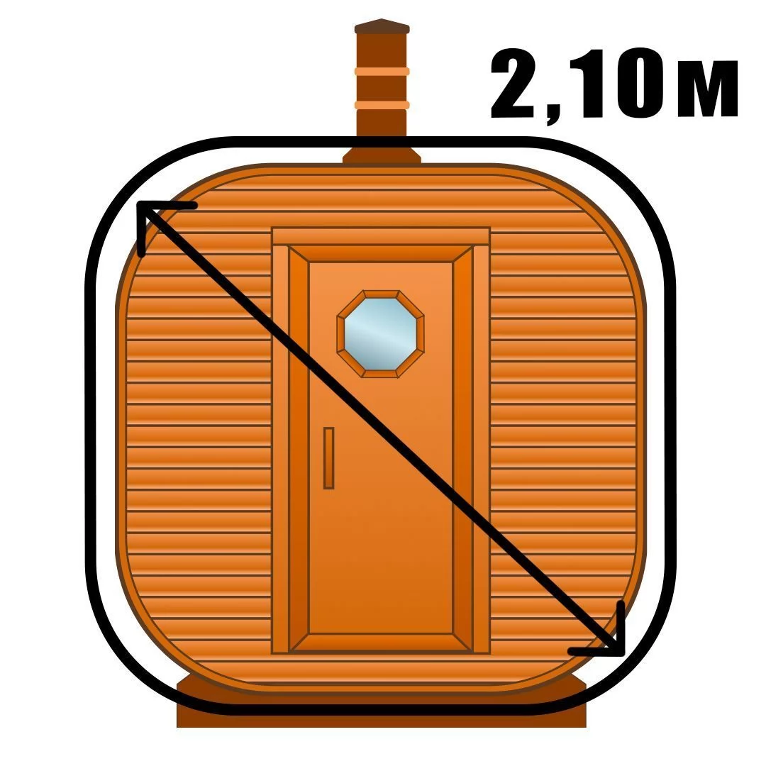 Диаметр 2,1м