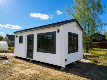 Мобильная баня 6×3 м из профилированного бруса